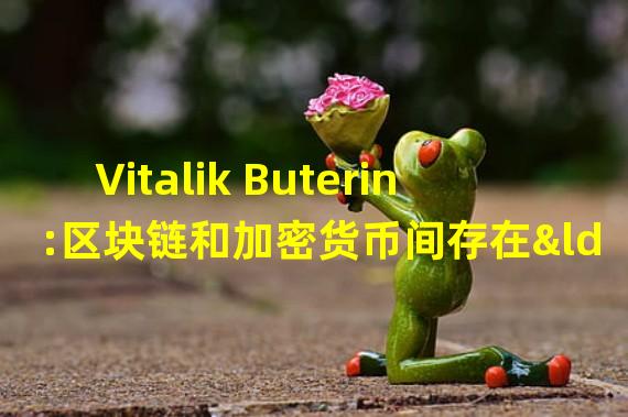 Vitalik Buterin:区块链和加密货币间存在“紧密联系”,以至于“缺一不可”