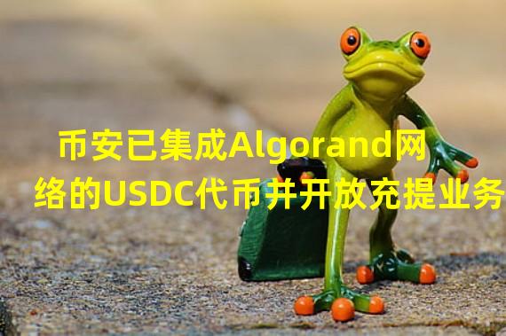 币安已集成Algorand网络的USDC代币并开放充提业务