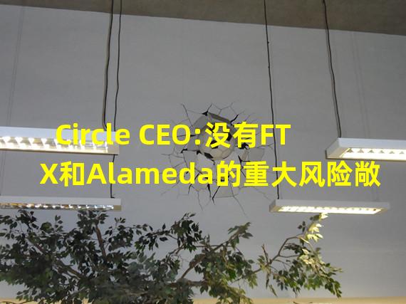 Circle CEO:没有FTX和Alameda的重大风险敞口