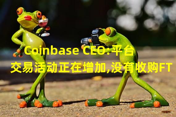 Coinbase CEO:平台交易活动正在增加,没有收购FTX US的计划