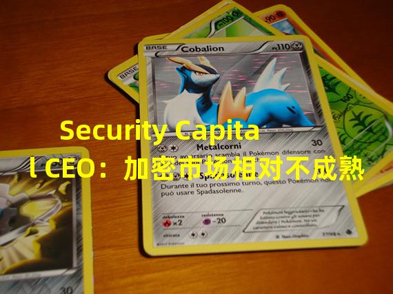 Security Capital CEO：加密市场相对不成熟，其波动性高于股票
