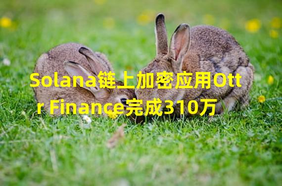 Solana链上加密应用Ottr Finance完成310万美元Pre种子轮轮融资