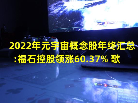 2022年元宇宙概念股年终汇总:福石控股领涨60.37% 歌尔股份领跌68.72%
