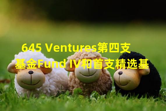 645 Ventures第四支基金Fund IV和首支精选基金Select I完成3.47亿美元募资