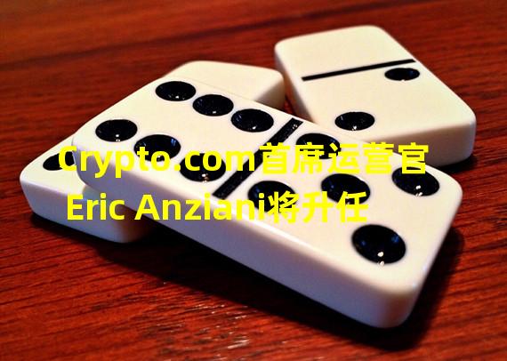 Crypto.com首席运营官Eric Anziani将升任总裁