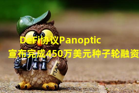DeFi协议Panoptic宣布完成450万美元种子轮融资