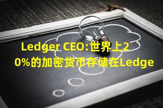 Ledger CEO:世界上20%的加密货币存储在Ledger的硬件钱包中