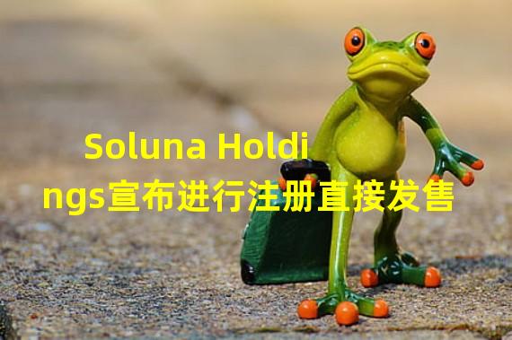 Soluna Holdings宣布进行注册直接发售