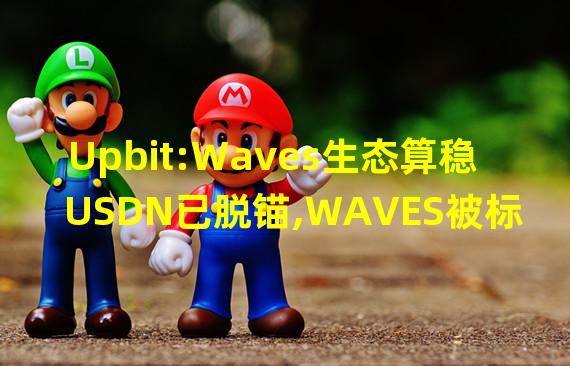 Upbit:Waves生态算稳USDN已脱锚,WAVES被标记为风险币种