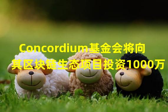 Concordium基金会将向其区块链生态项目投资1000万欧元