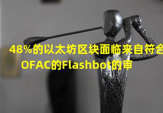 48%的以太坊区块面临来自符合OFAC的Flashbot的审查