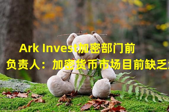 Ark Invest加密部门前负责人：加密货币市场目前缺乏波动性