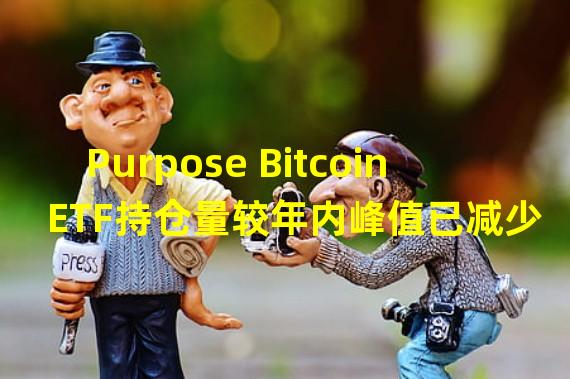 Purpose Bitcoin ETF持仓量较年内峰值已减少逾50%