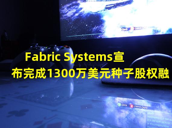 Fabric Systems宣布完成1300万美元种子股权融资