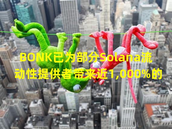 BONK已为部分Solana流动性提供者带来近1,000%的APR收益