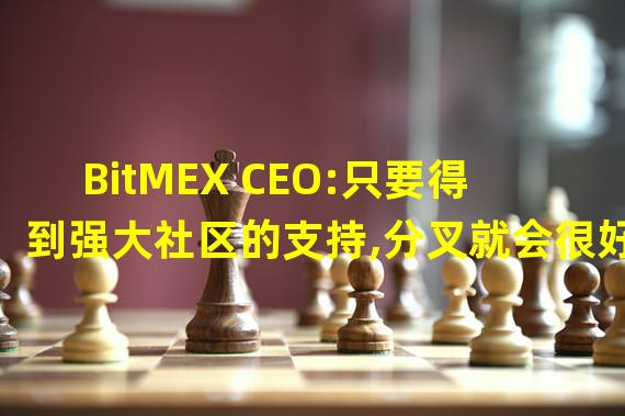 BitMEX CEO:只要得到强大社区的支持,分叉就会很好