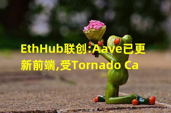 EthHub联创:Aave已更新前端,受Tornado Cash“空投”影响地址或已解除封禁