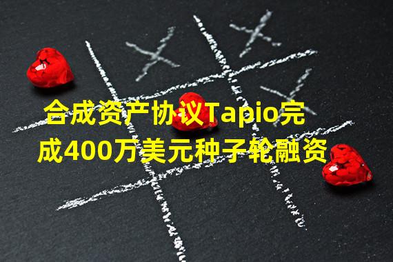合成资产协议Tapio完成400万美元种子轮融资