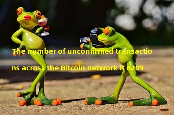 The number of unconfirmed transactions across the Bitcoin network is 6209