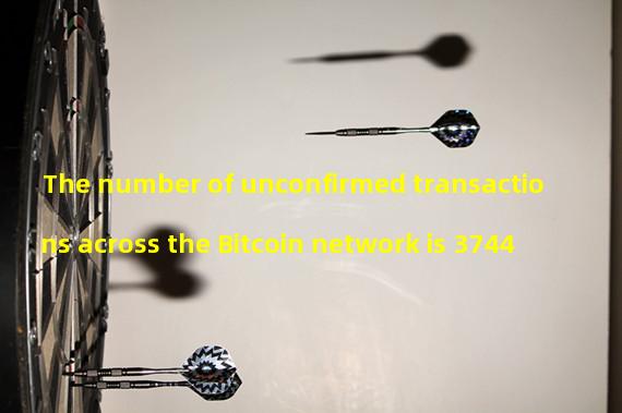 The number of unconfirmed transactions across the Bitcoin network is 3744