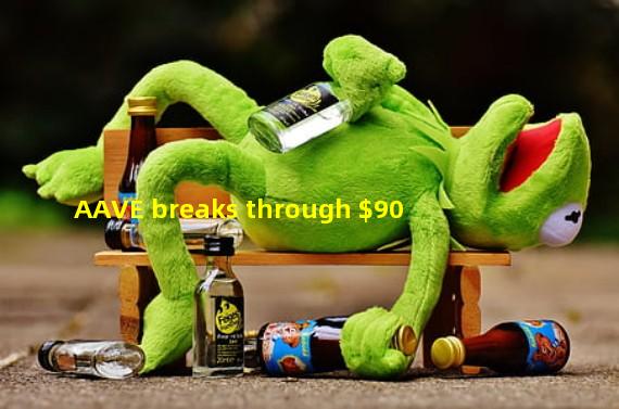 AAVE breaks through $90