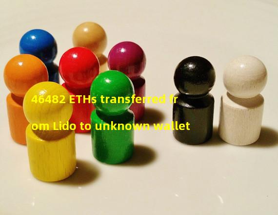 46482 ETHs transferred from Lido to unknown wallet