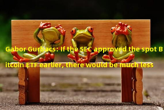 Gabor Gurbacs: If the SEC approved the spot Bitcoin ETF earlier, there would be much less fraud
