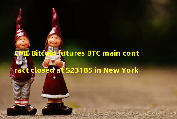 CME Bitcoin futures BTC main contract closed at $23185 in New York