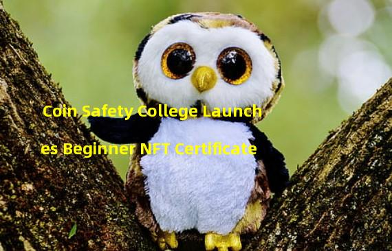 Coin Safety College Launches Beginner NFT Certificate