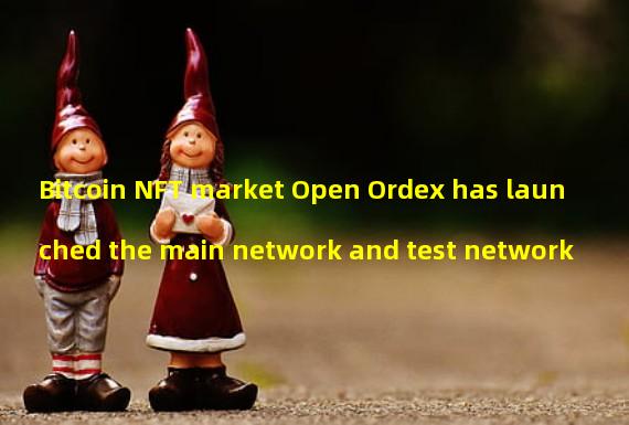 Bitcoin NFT market Open Ordex has launched the main network and test network