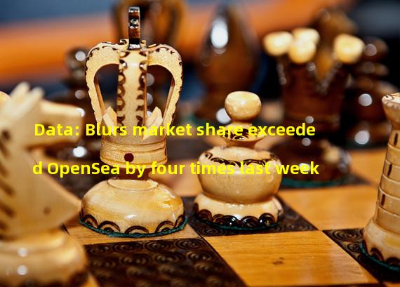 Data: Blurs market share exceeded OpenSea by four times last week