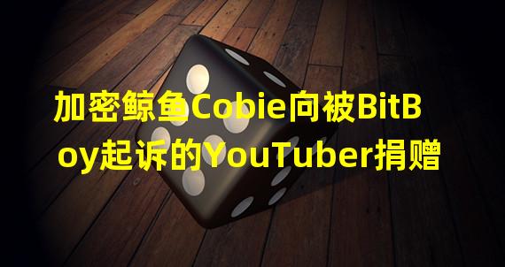 加密鲸鱼Cobie向被BitBoy起诉的YouTuber捐赠10万美元