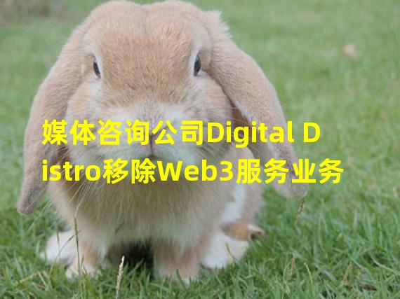 媒体咨询公司Digital Distro移除Web3服务业务