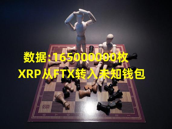 数据:165000000枚XRP从FTX转入未知钱包