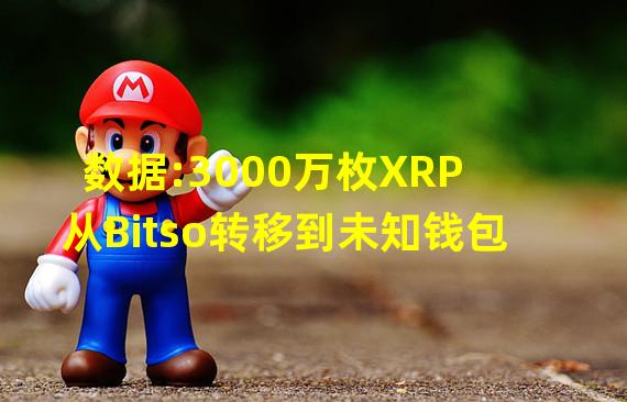 数据:3000万枚XRP从Bitso转移到未知钱包
