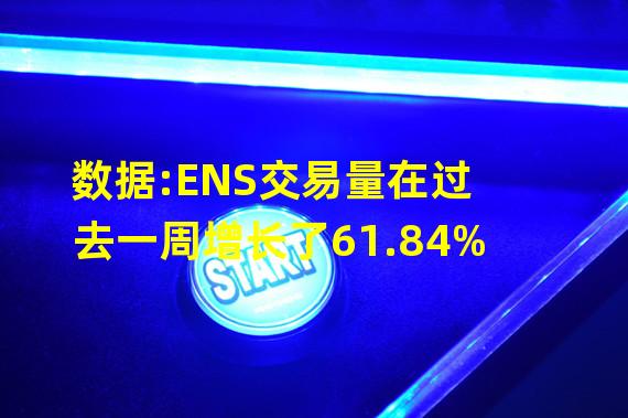 数据:ENS交易量在过去一周增长了61.84%