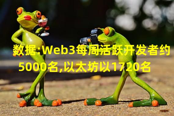 数据:Web3每周活跃开发者约5000名,以太坊以1720名排名第一
