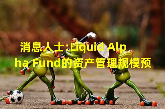 消息人士:Liquid Alpha Fund的资产管理规模预计在年底前超过1亿美元