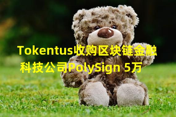 Tokentus收购区块链金融科技公司PolySign 5万欧元股份