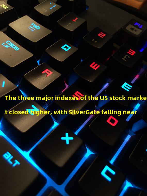 The three major indexes of the US stock market closed higher, with SilverGate falling nearly 58%, the largest one-day decline since the IPO