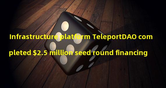 Infrastructure platform TeleportDAO completed $2.5 million seed round financing