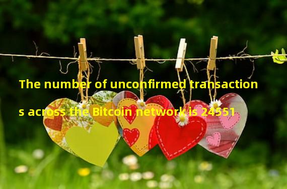 The number of unconfirmed transactions across the Bitcoin network is 24551