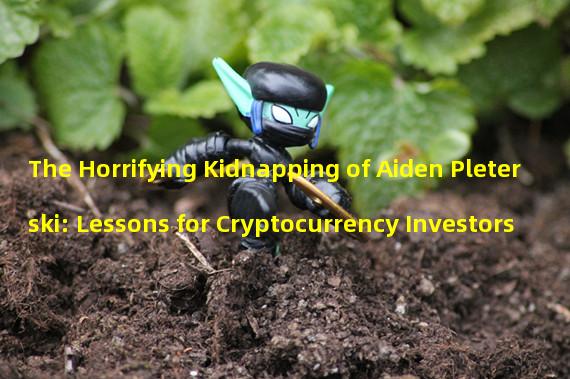 The Horrifying Kidnapping of Aiden Pleterski: Lessons for Cryptocurrency Investors