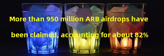 More than 950 million ARB airdrops have been claimed, accounting for about 82%