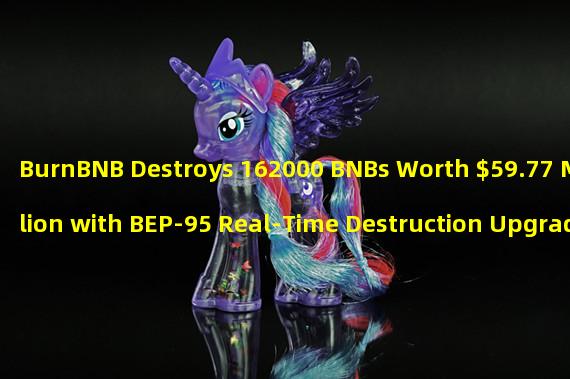BurnBNB Destroys 162000 BNBs Worth $59.77 Million with BEP-95 Real-Time Destruction Upgrade
