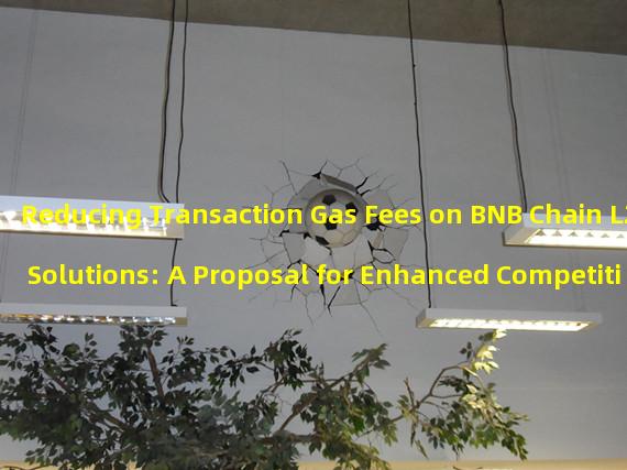 Reducing Transaction Gas Fees on BNB Chain L2 Solutions: A Proposal for Enhanced Competitiveness