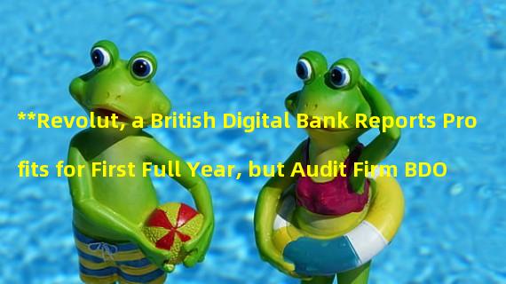 **Revolut, a British Digital Bank Reports Profits for First Full Year, but Audit Firm BDO Expresses Doubts**
