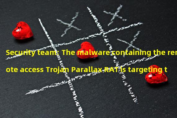 Security team: The malware containing the remote access Trojan Parallax RAT is targeting the encryption company