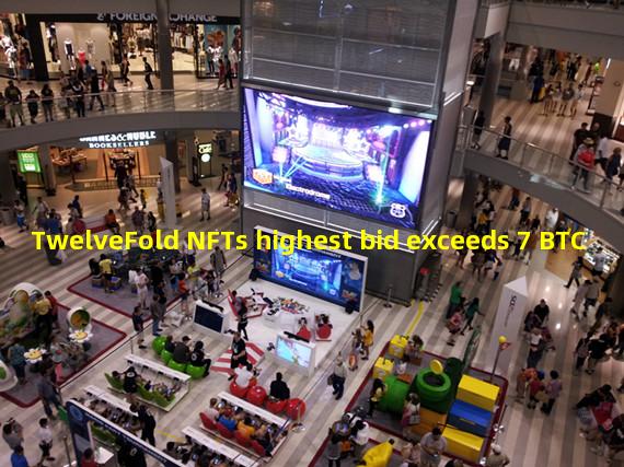 TwelveFold NFTs highest bid exceeds 7 BTC