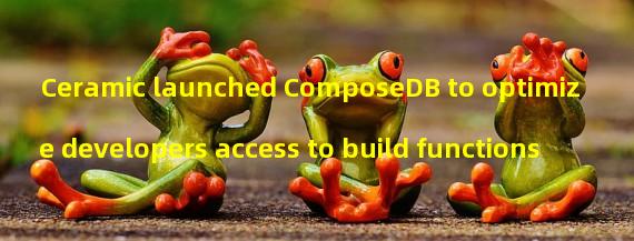 Ceramic launched ComposeDB to optimize developers access to build functions